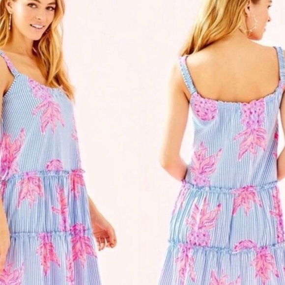 Beauty! 🦄 Lilly Pulitzer Loro in Rum Swizzle- Medium - Picture 2 of 3